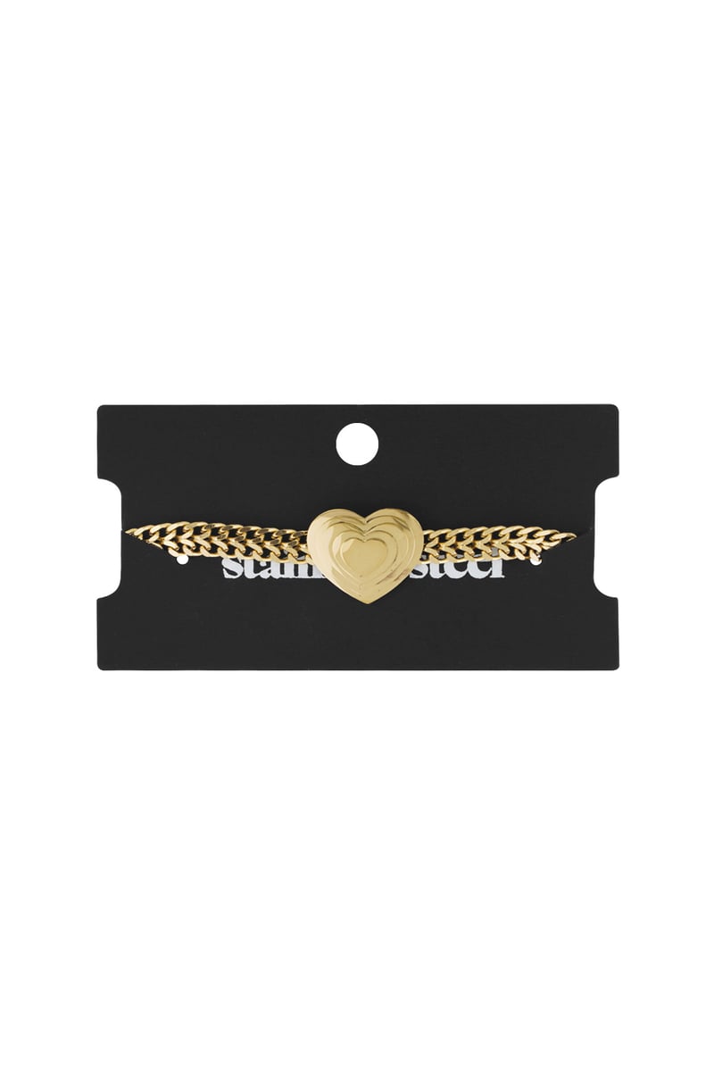 bold heart bracelet