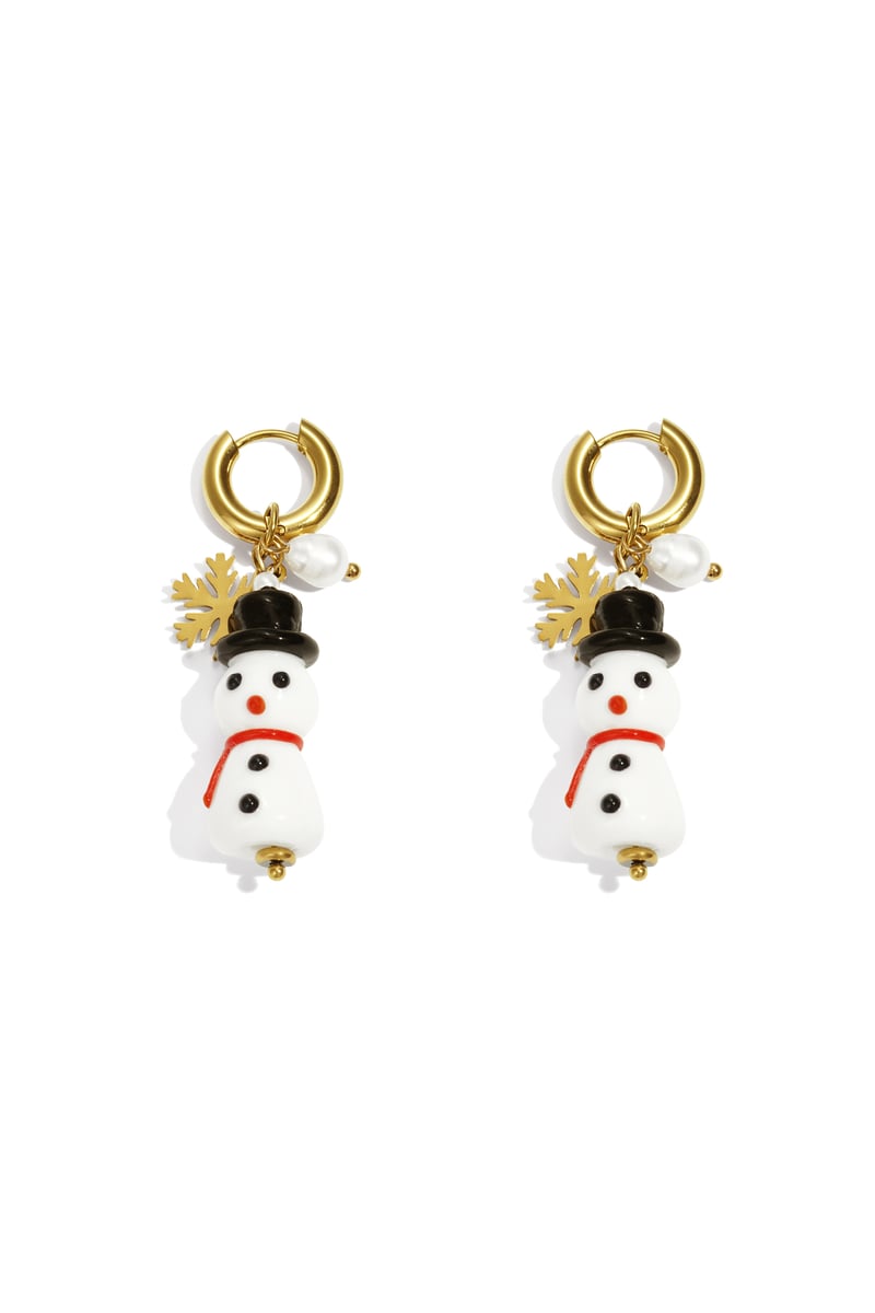 Stainless Steel Drop Earrings Cartoon Casual Christmas Simple Series Women's jewelry