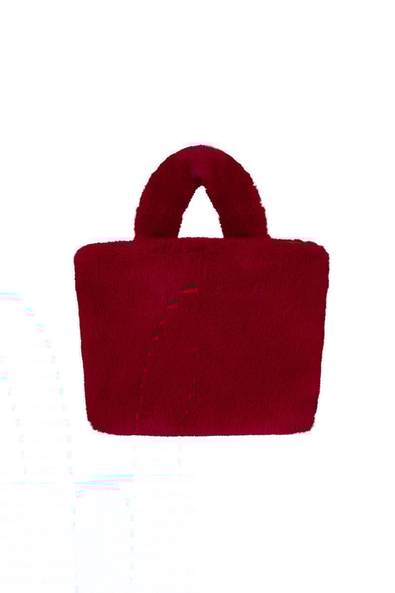 Faux fur city bag small