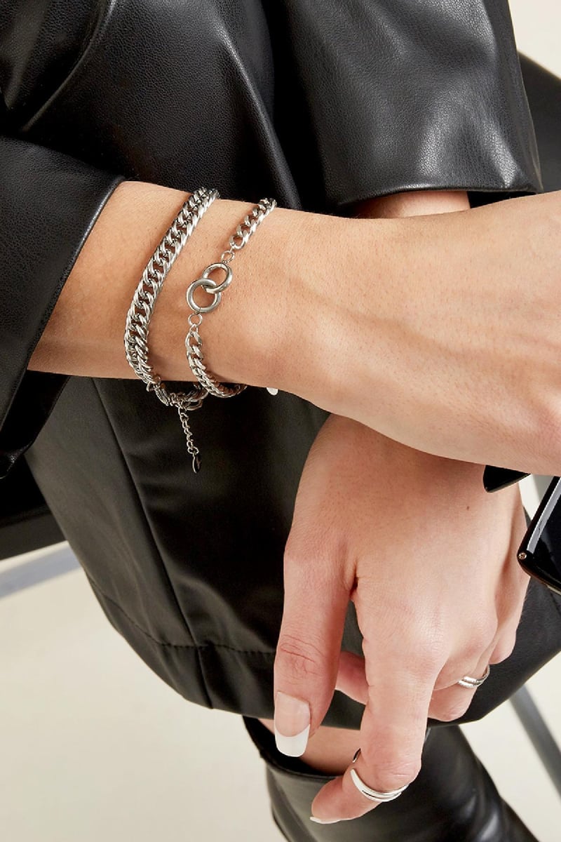 Bracelet Intertwined Gold Color Stainless Steel