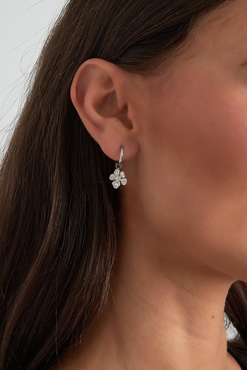 tropical flower earrings