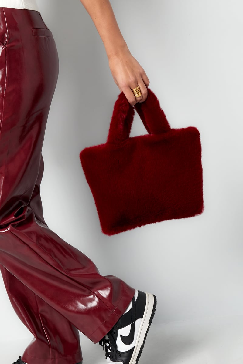 Faux fur city bag small