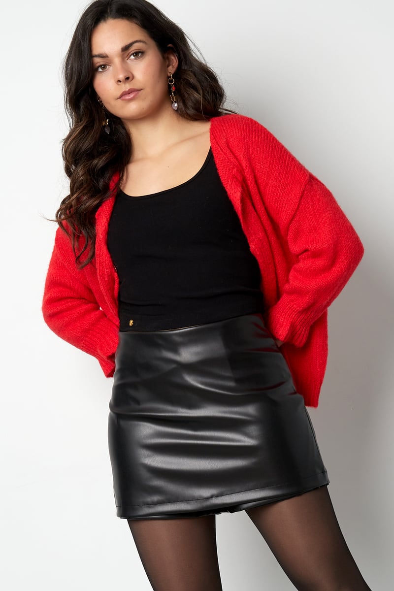Trendy PU skort