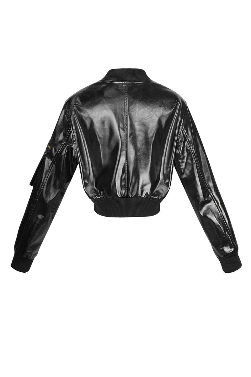 PU biker jacket