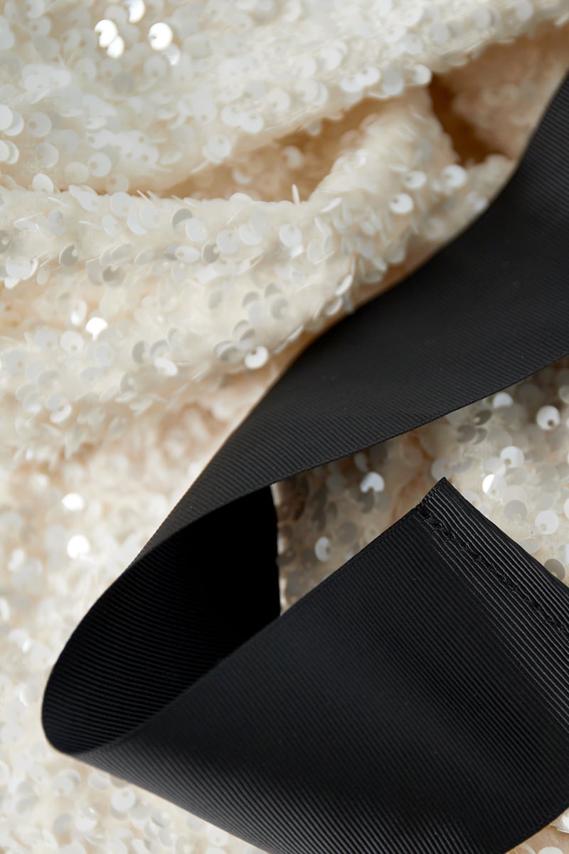 Party top with sequins