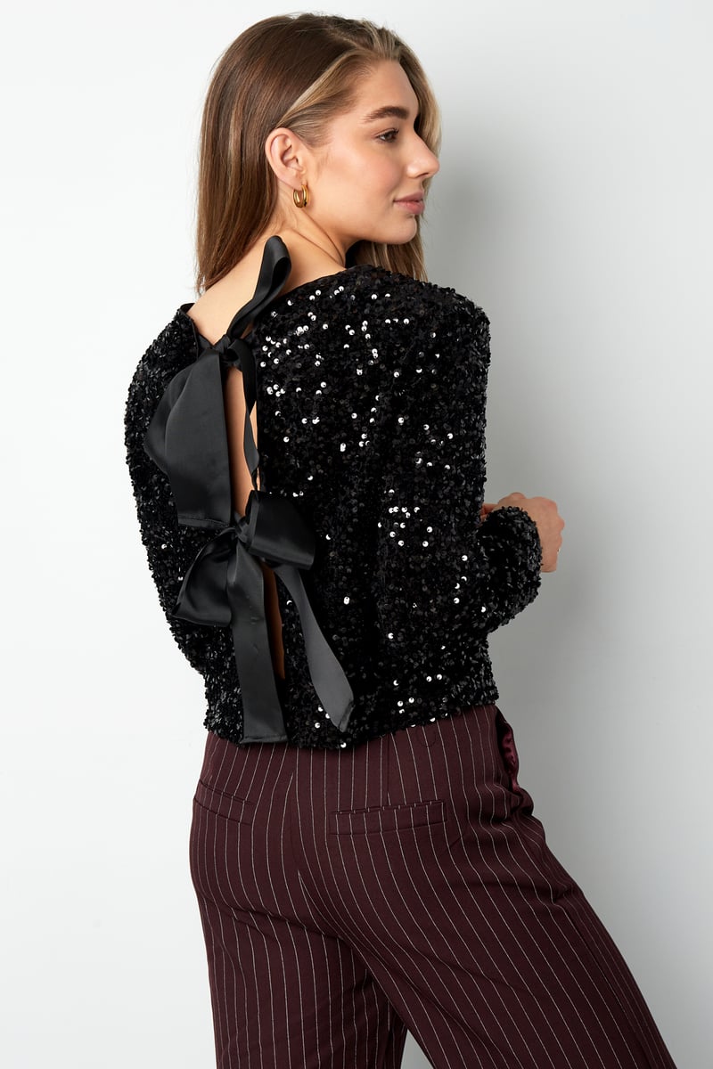 Party top with sequins