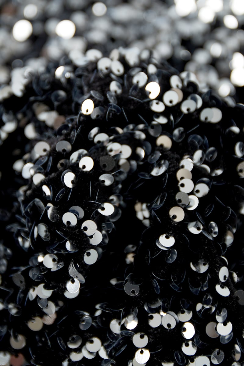 Glitter one shoulder top