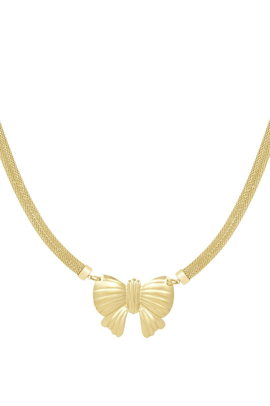 big statement bow necklace