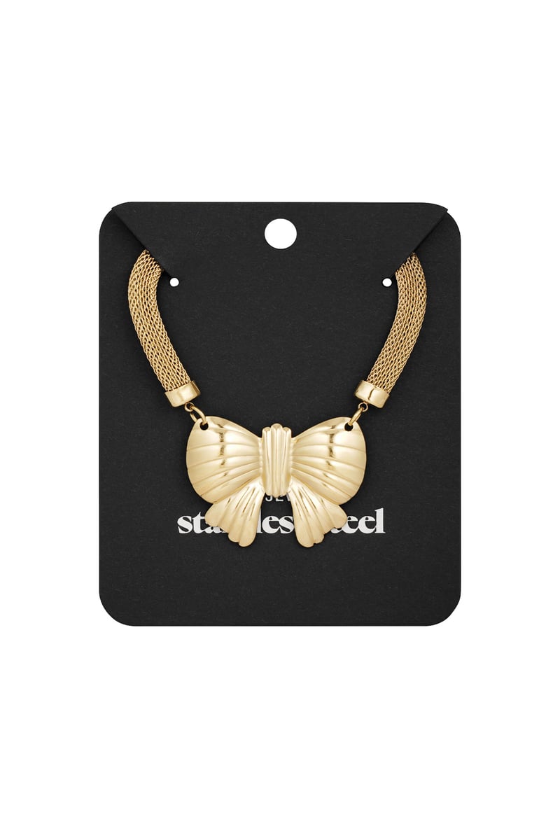 big statement bow necklace