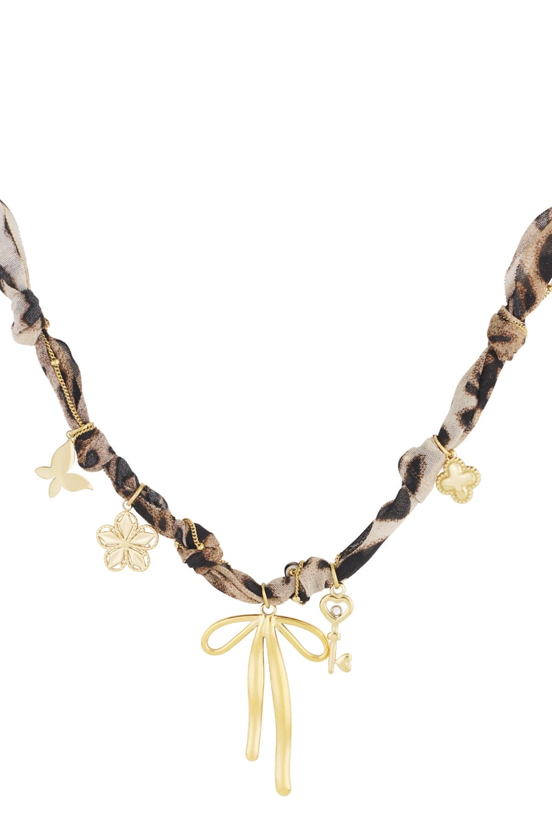 leopard trendy necklace