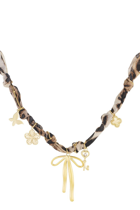 leopard trendy necklace