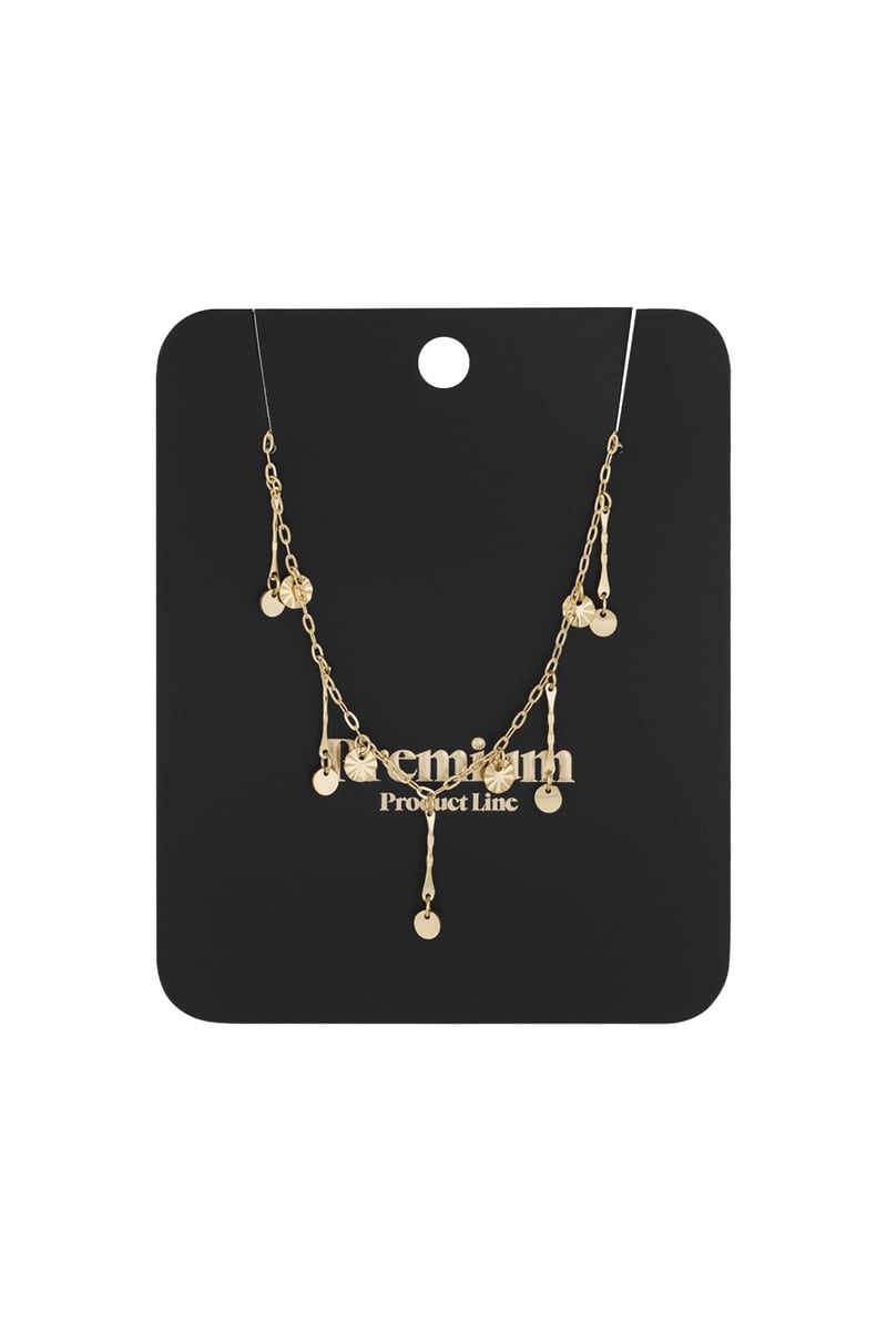 golden glimmer necklace