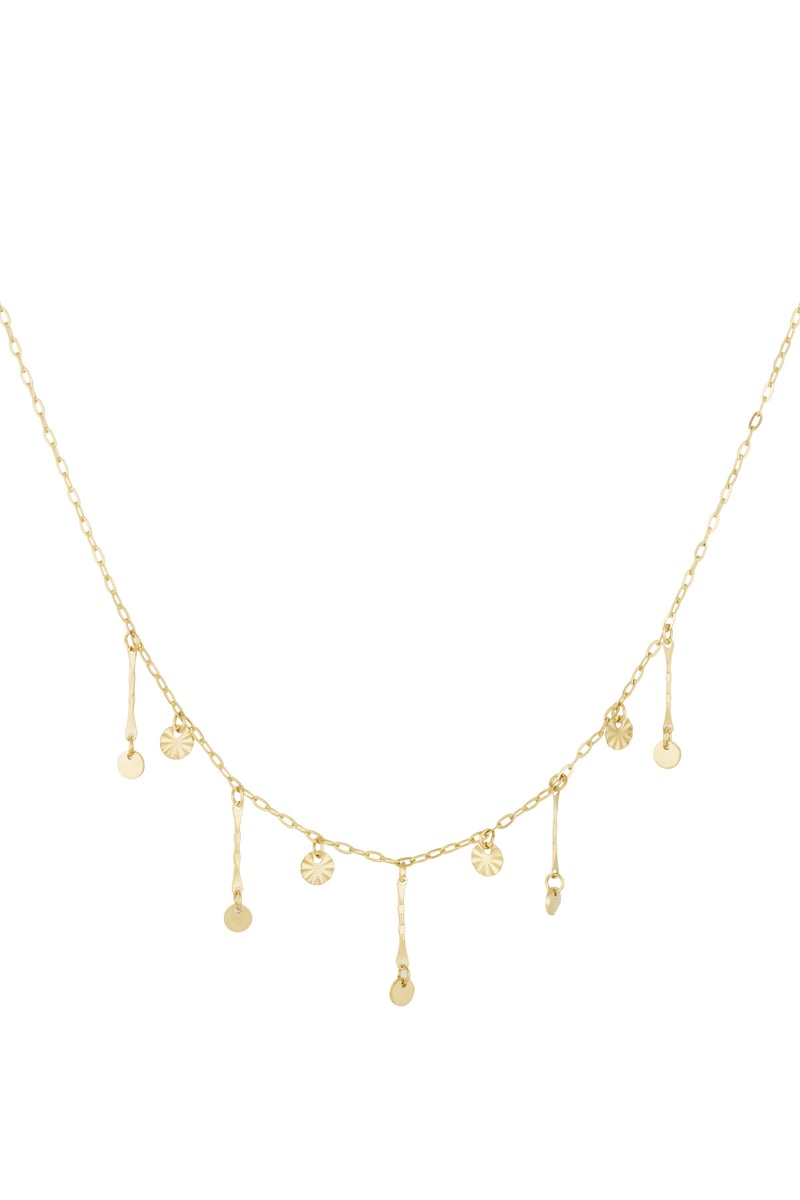 golden glimmer necklace
