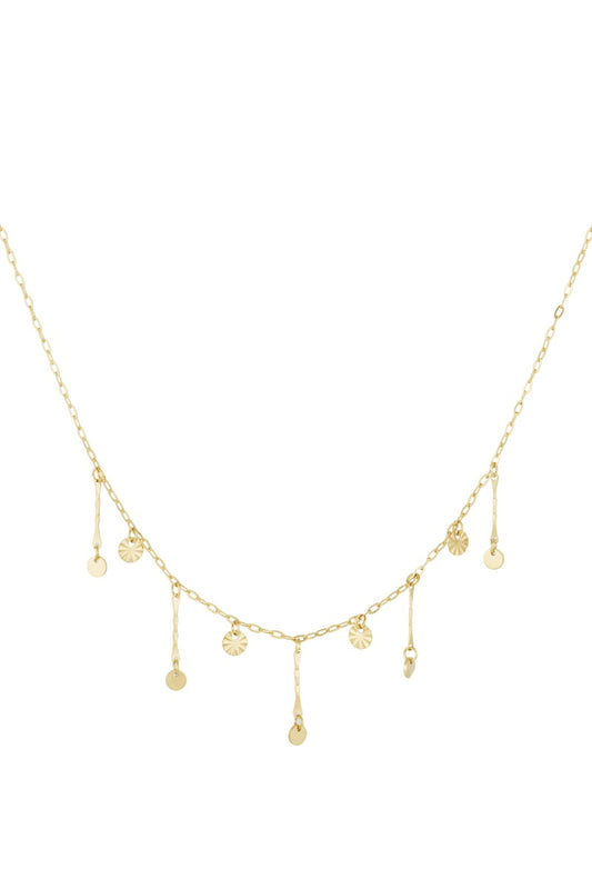 golden glimmer necklace