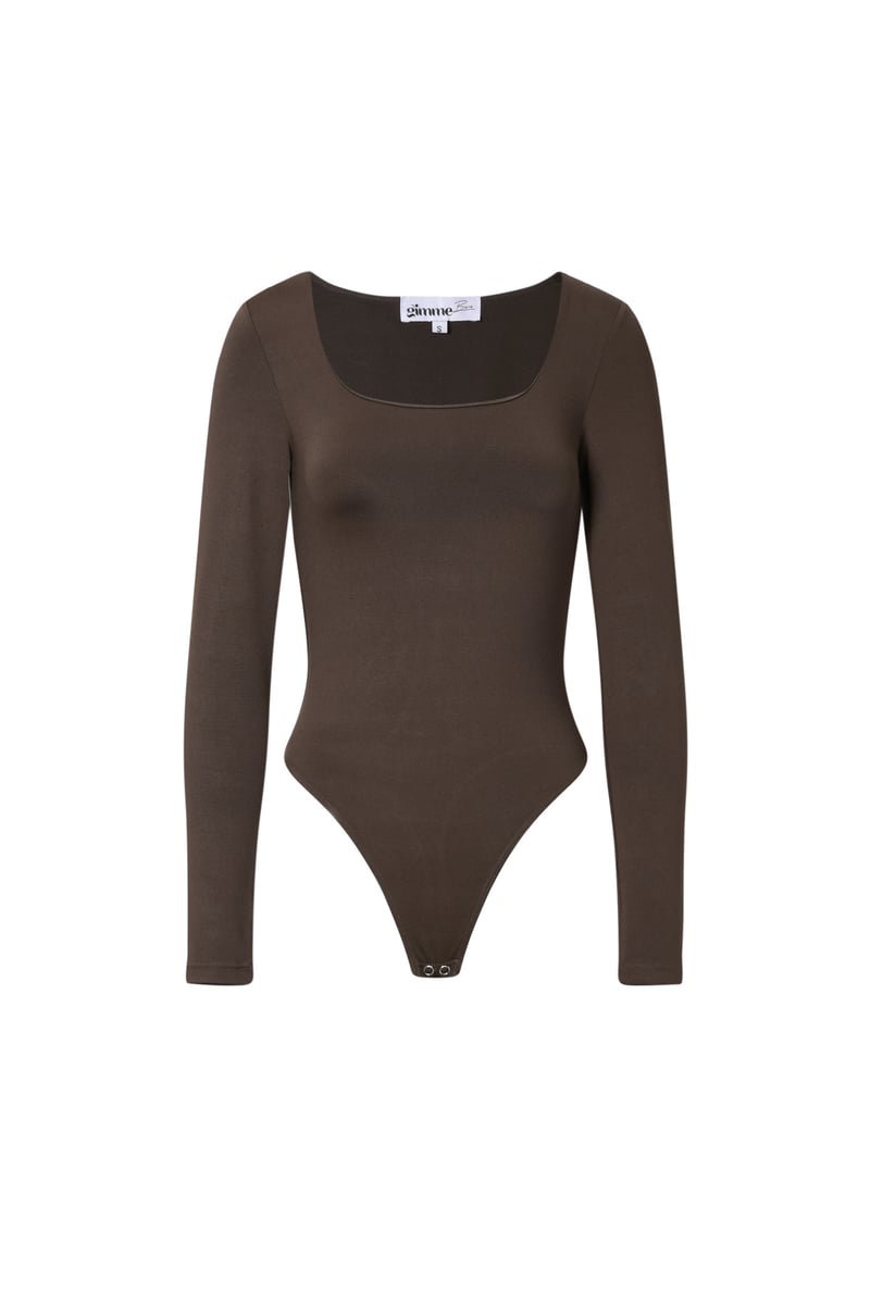 Nylon Shapewear Bodysuit Solid color Basic All Fit  Clothes