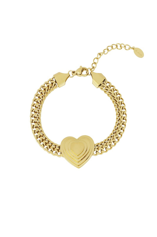 bold heart bracelet