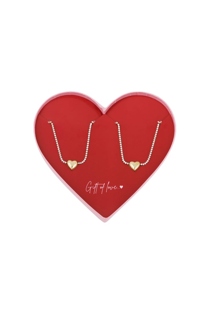 gift of love stainless steel heart bracelet