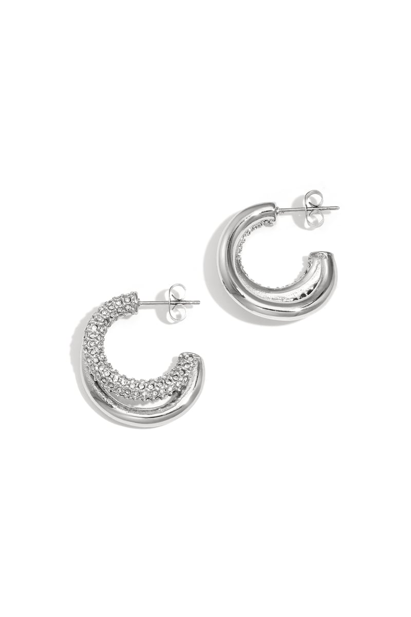 Stainless Steel Hoop Earrings circle Casual Daily Simple Series Women's jewelry