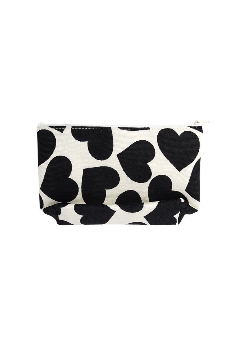 Make-up bag with hearts