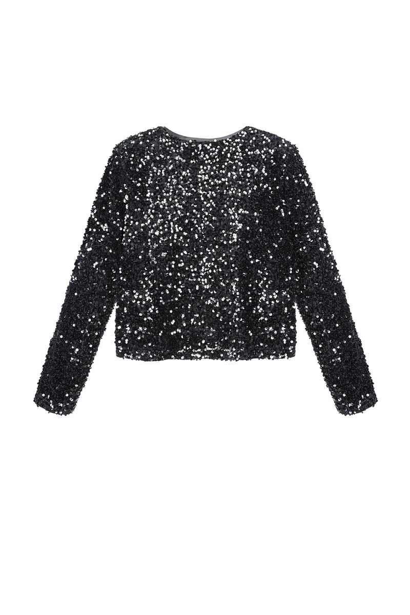 Party top with sequins
