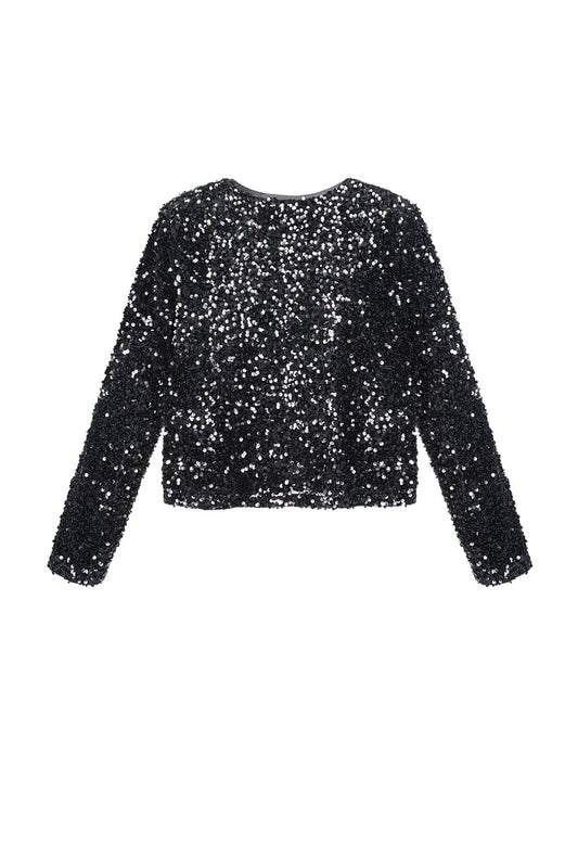 Party top with sequins