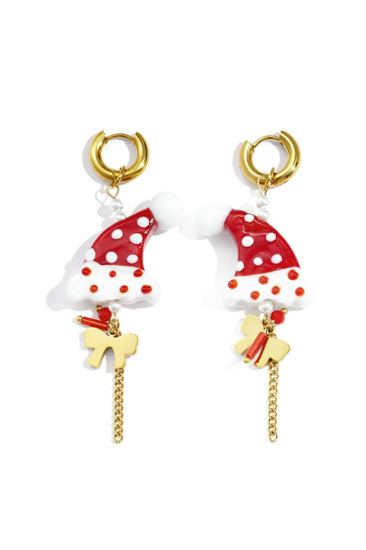 Stainless Steel Drop Earrings Cartoon Casual Christmas Simple Series Women's jewelry
