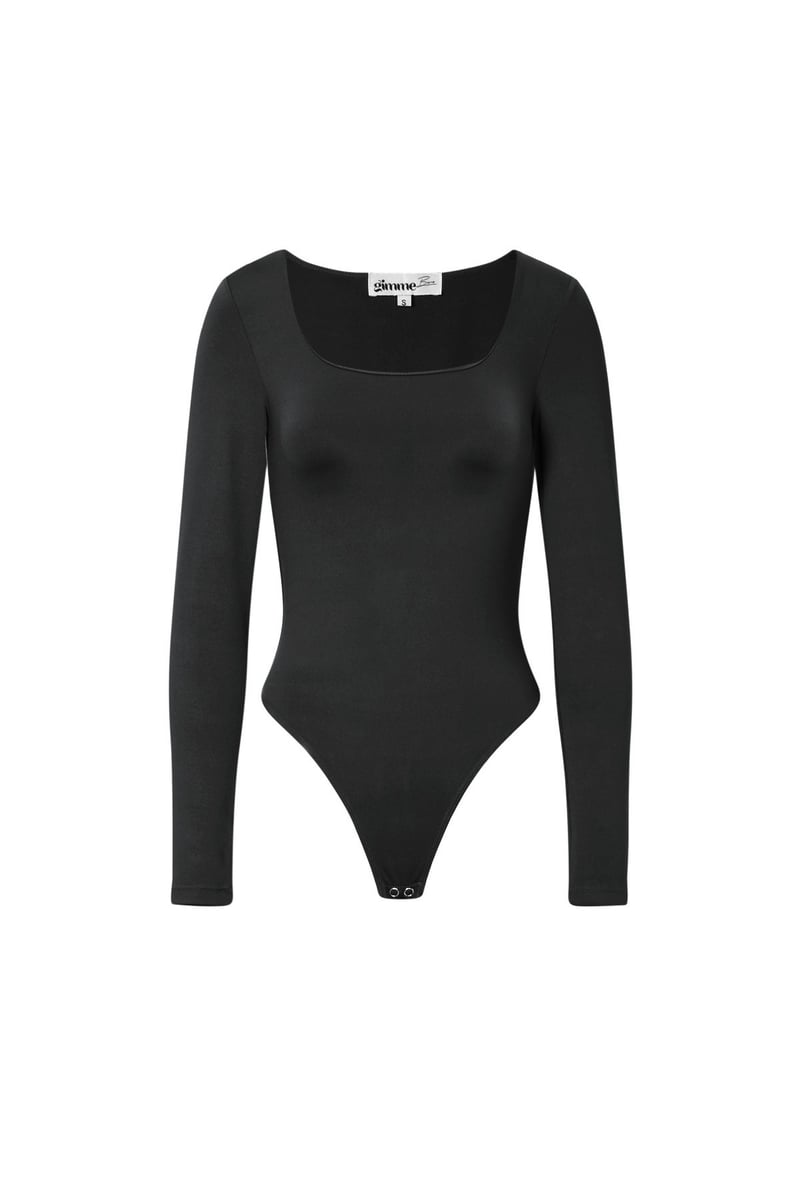 Nylon Shapewear Bodysuit Solid color Basic All Fit  Clothes