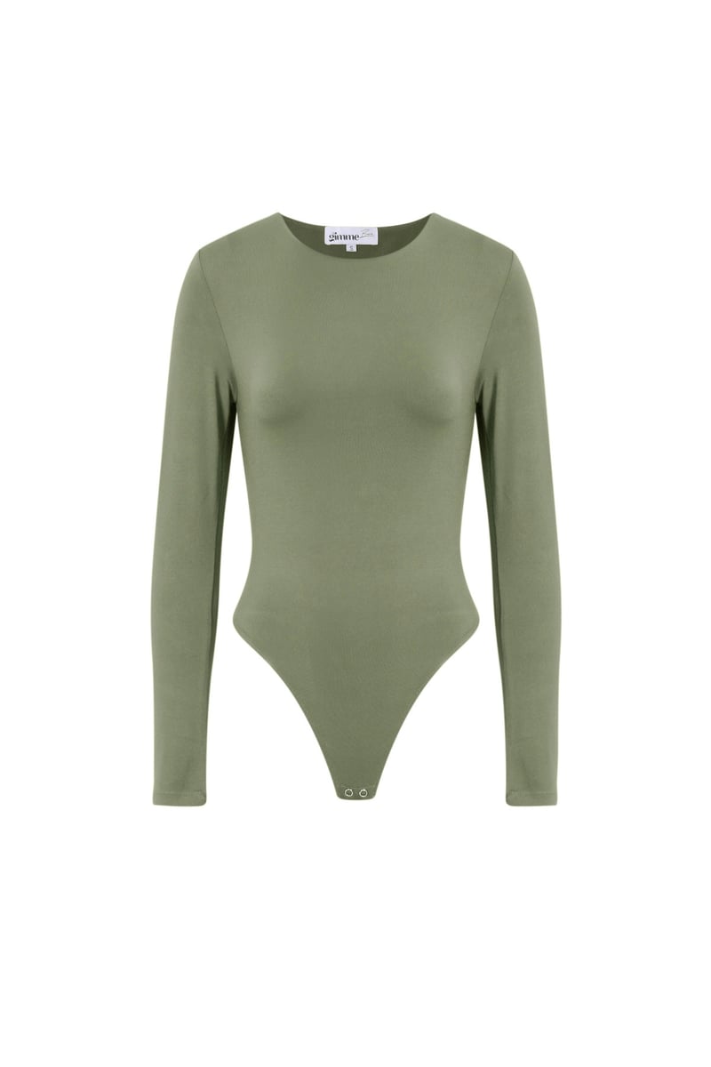 Nylon Shapewear Bodysuit Solid color Basic All Fit  Clothes