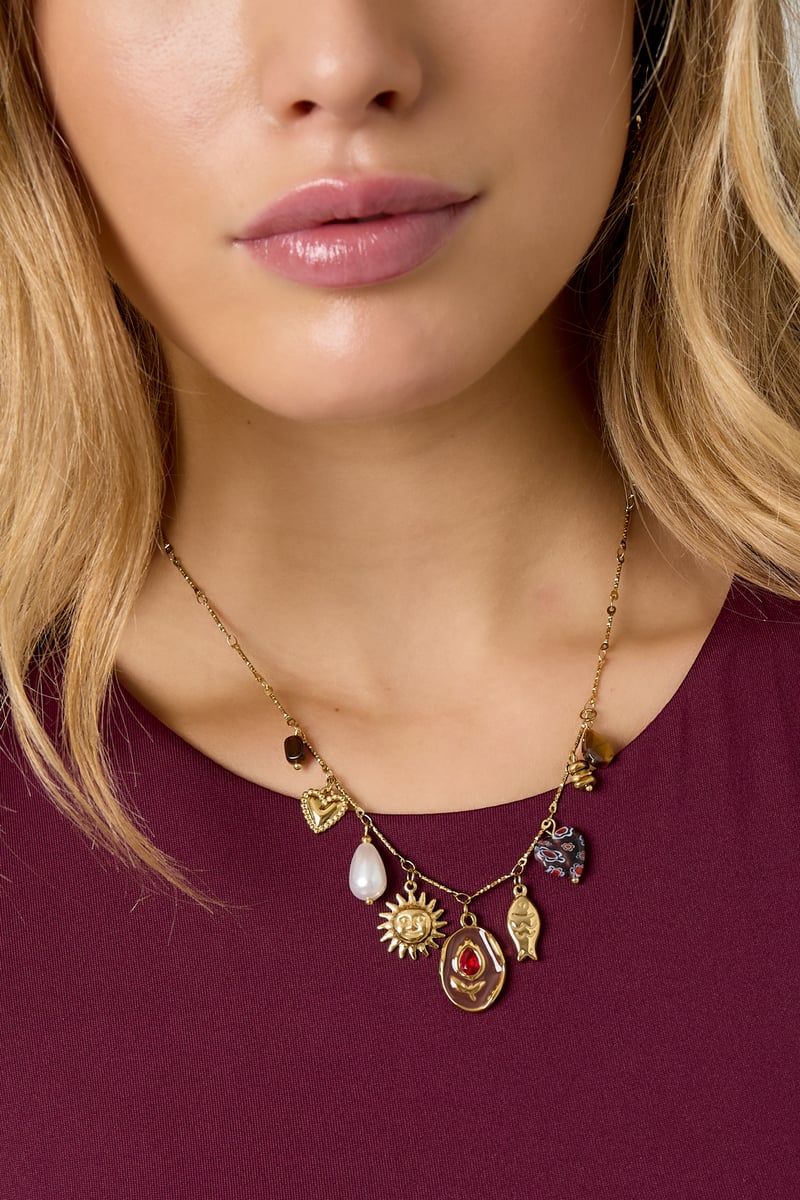 Stainless Steel Pendant necklaces Flower Casual Daily Luxurious Series Women's jewelry