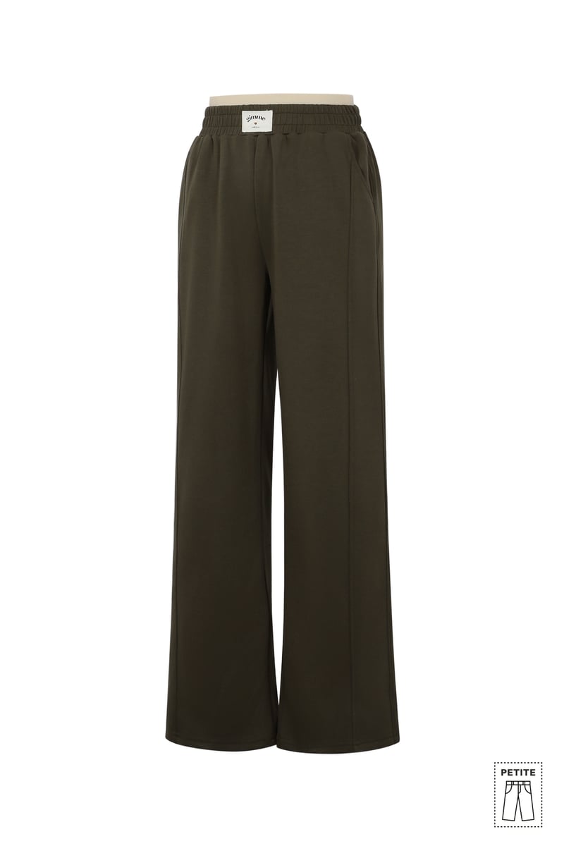 Polyester fiber (polyester) Straight pants Solid color Sporty All Fit  Clothes