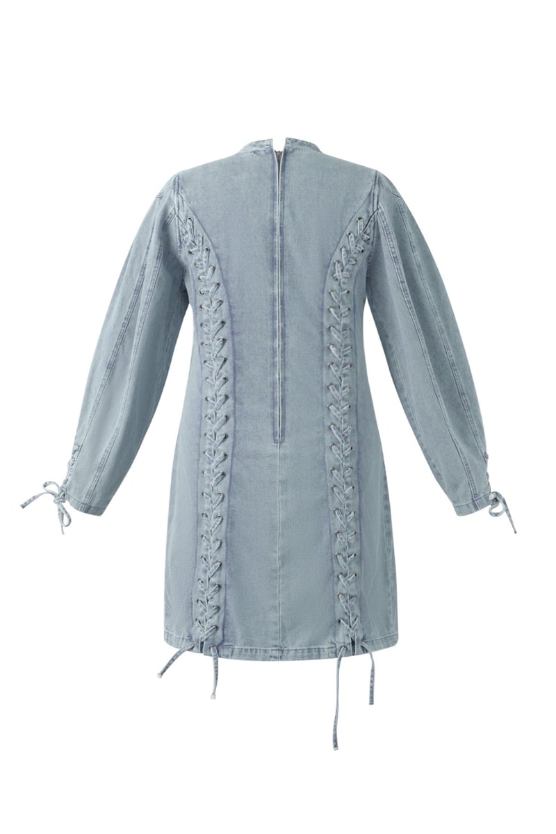 Denim laces dress