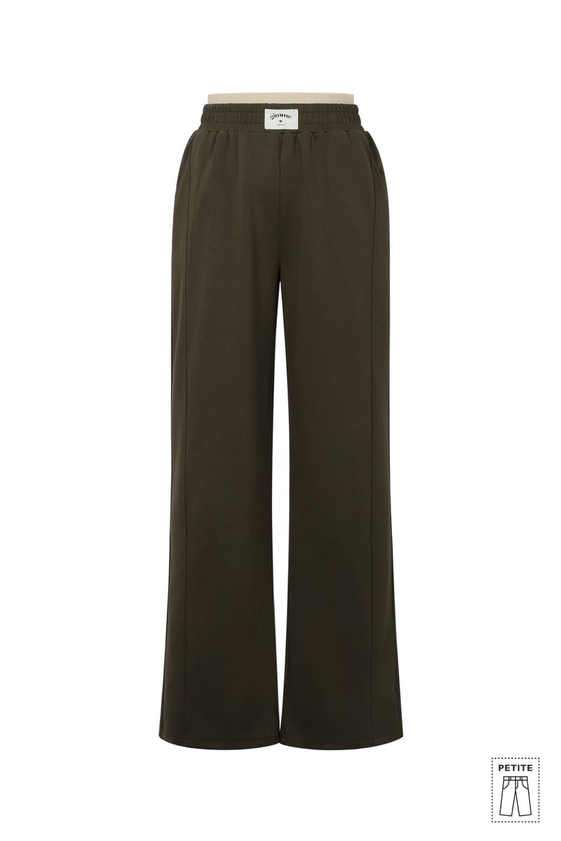 Polyester fiber (polyester) Straight pants Solid color Sporty All Fit  Clothes