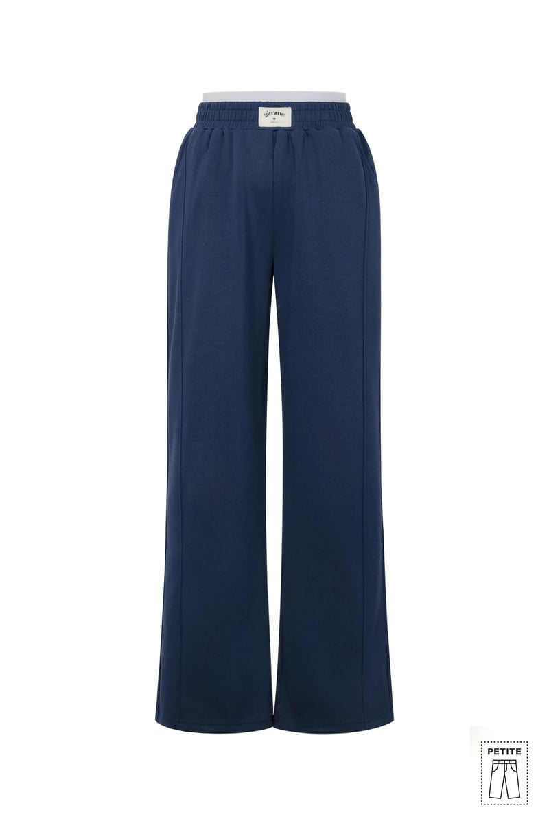 Polyester fiber (polyester) Straight pants Solid color Sporty All Fit  Clothes